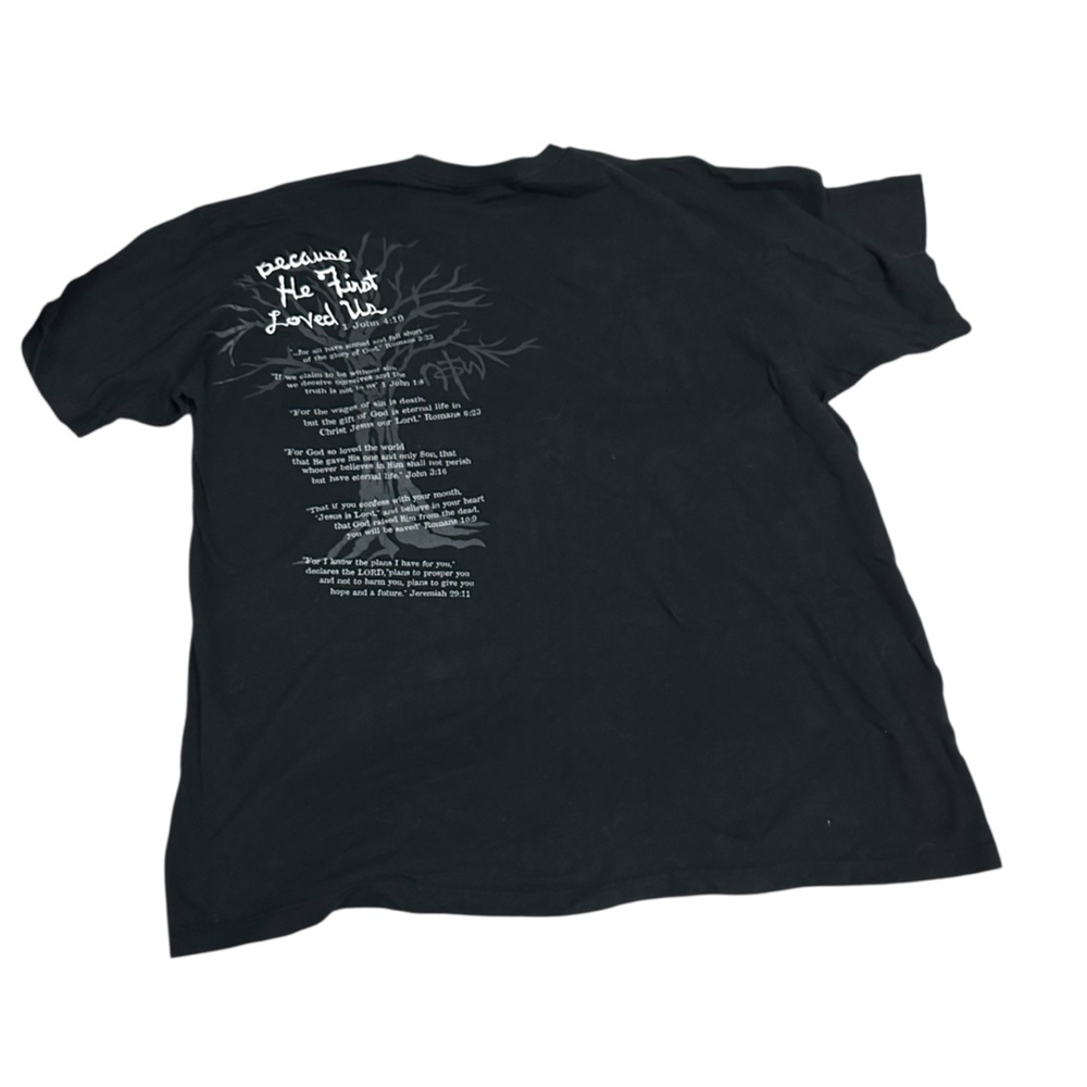 Men's Black Tree Graphic T-Shirt - Picture 2 of 4